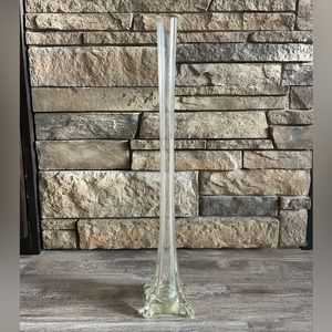 Vintage Large Sheathed Blown Glass Vase Art Deco